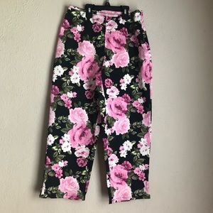 Authentic floral Jeans size 6